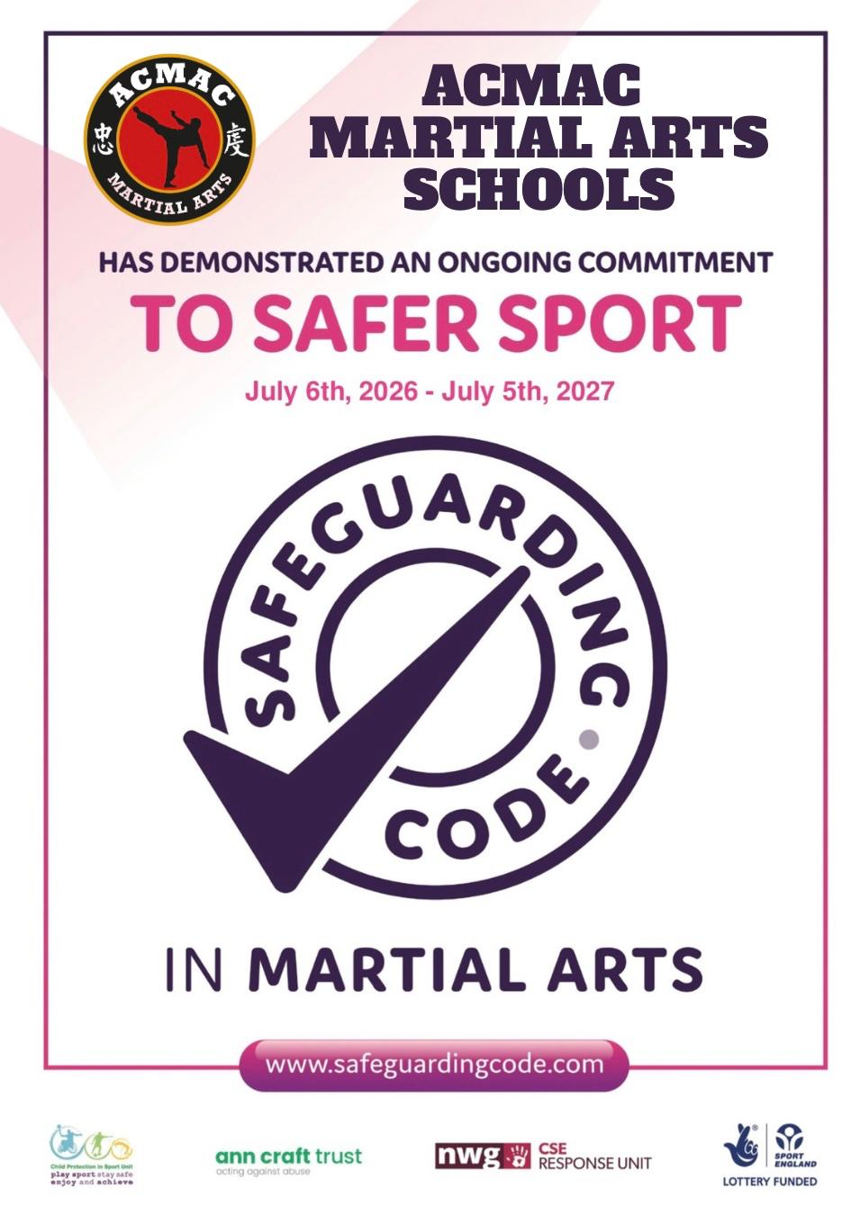 Safeguarding Code in Martial Arts